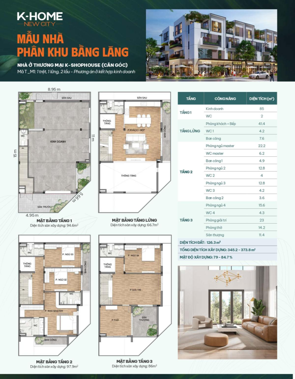 mặt bằng phân khu bằng lăng