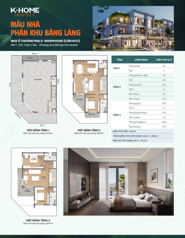 mặt bằng phân khu bằng lăng