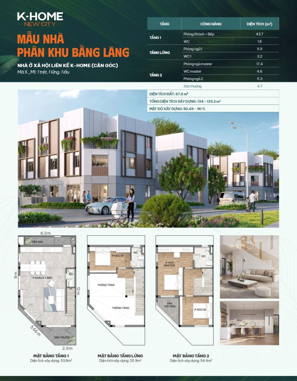 mặt bằng phân khu bằng lăng