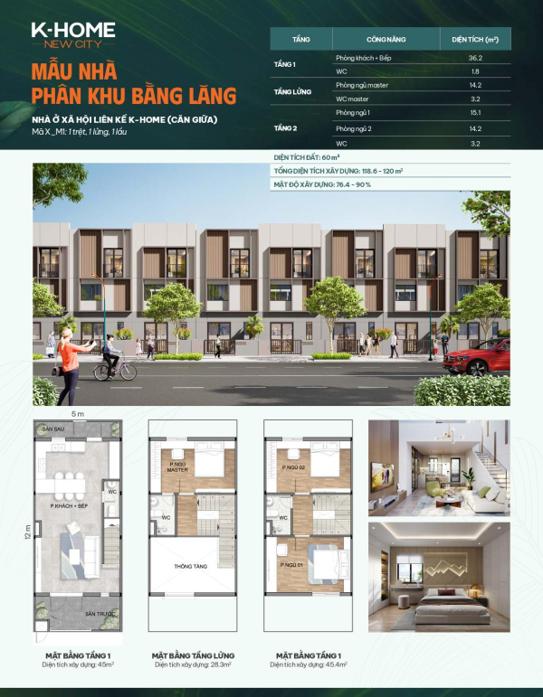 mặt bằng phân khu bằng lăng