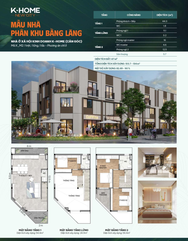 mặt bằng phân khu bằng lăng