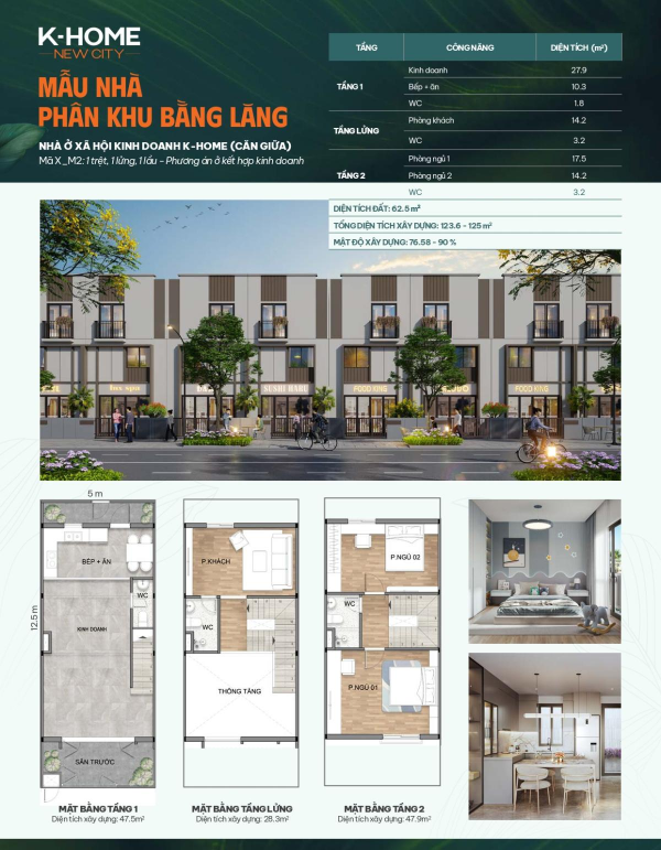 mặt bằng phân khu bằng lăng